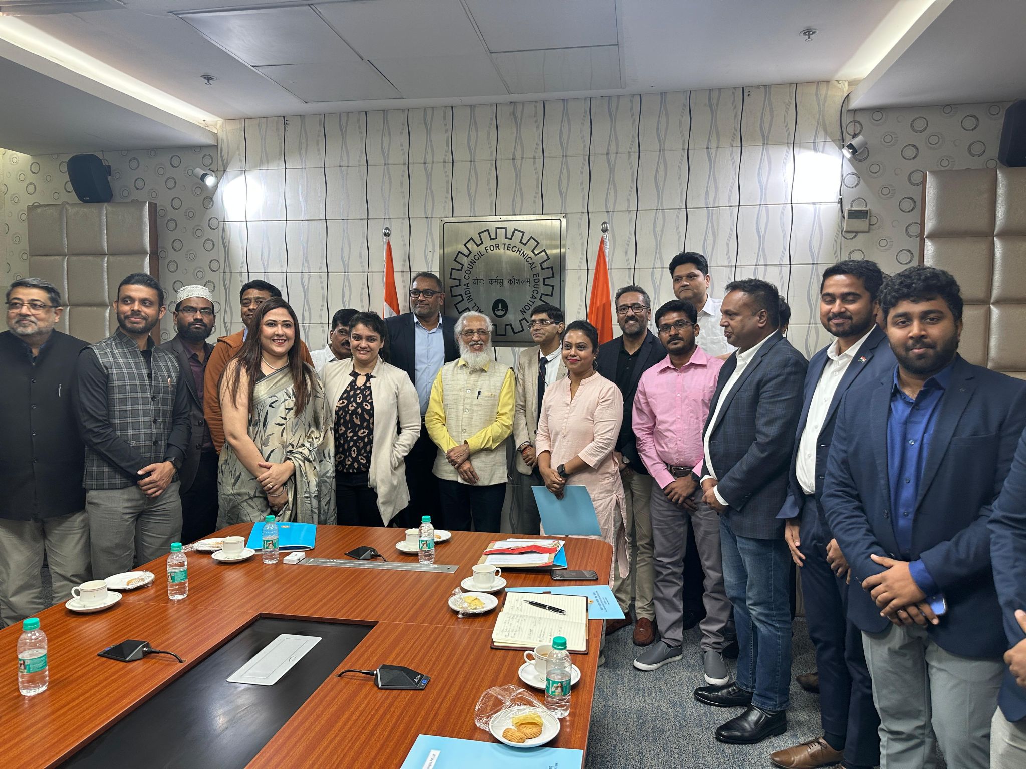 AICTE approval meeting at India Council for Technical Education headquarters, New Delhi